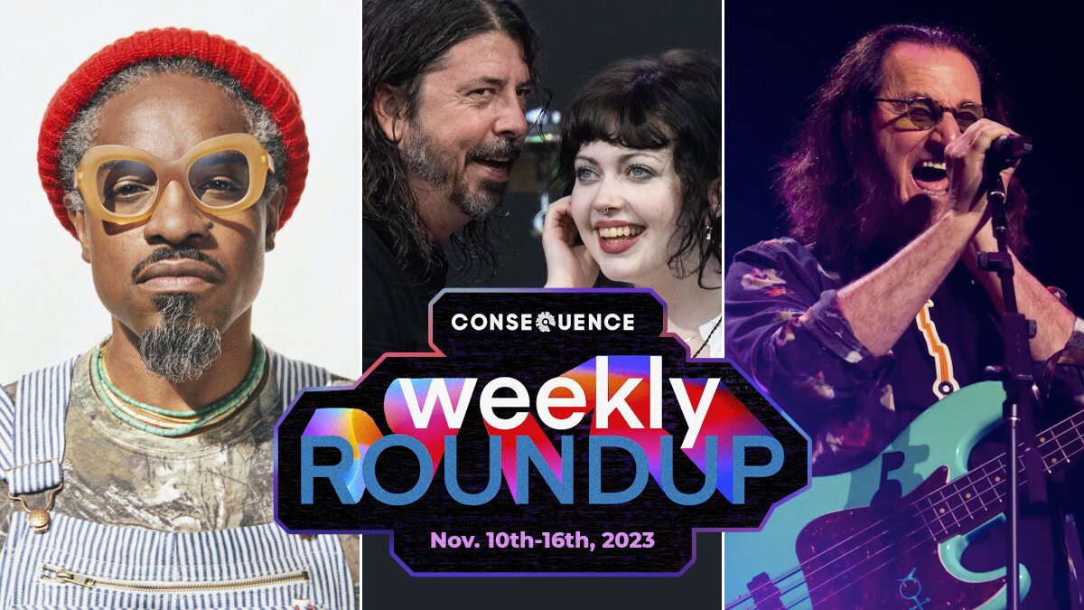 Dave Grohl Violet Grohl rush reunion andre 3000 flute